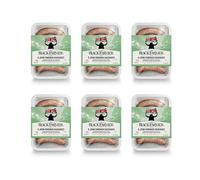 The Black Farmer Gluten Free Jerk Chicken Sausages Fresh - Fresh Meat Pork Sausage - Suitable for Home Freezing store as frozen sausages, Natural Pork Casing, Pack of 2.4kg (6x400g)