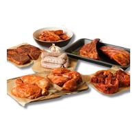 The Black Farmer Gluten Free Sticky BBQ Meat hamper - 2.65kg fresh meat hampers delivered uk, lamb pork chicken fresh meat packs, bulk buy grocery food shopping Christmas meat hamper bbq meat pack