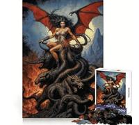 The Black Rose of Creation Queen Lilith on Hydra 1000 Pieces Jigsaw Puzzles for Teenagers Cognitive Toy Gentle Leisure Pattern Assembly Fine Art Piece (38x52cm)