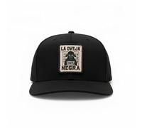 The Black Sheep Snapback, La Oveja Negra Hat, Adjustable Sheep Patch Style Unisex Embroidered Trucker Baseball Cap (UK, Alpha, One Size, Black)