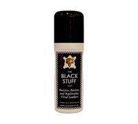 The Black Stuff by Goldtop (100ml) - Pigmented Black Leather Dye with Easy Sponge Top Applicator for Leather Gloves, Shoes, Boots, Jackets, Sofas, Furniture and More! - Nourishes & Protects
