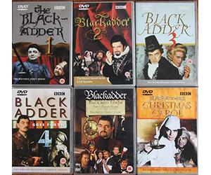 THE BLACKADDER complete collection and more: BLACKADDER SERIES 1+2+3+4 + BACK AND FORTH + THE CAVALIER YEARS + BALDICK VIDEO DIARY + CHRISTMAS CAROL