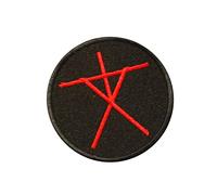 The Blair Witch Embroiredered in red, Redrum, Horror, Witches, Sabbath, Shining, Words, Movie, Friday 13, Spell, Magic Embroidered Iron on Applique Souvenir Accessory