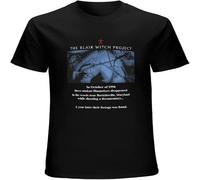 The Blair Witch Project Mens T-Shirt Printed Graphic Top Unisex Tee Black XL