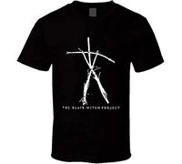 The Blair Witch Project Movie Horror Scary Black T-Shirt Printed Tee Graphic Top for Men Shirt M