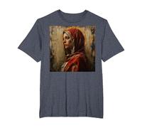 The Blessed Virgin Mary T-Shirt, Men's Big and Tall, Heather Blue, 5X Tall