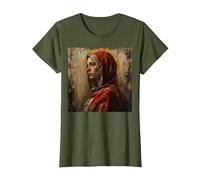 The Blessed Virgin Mary T-Shirt, Women, Olive Green, XX-Large