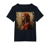 The Blessed Virgin Mary T-Shirt, Women's Plus, Black, 5X
