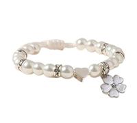 the Blessing Bracelet - 12mm Crystal Blessing Bracelet Qkz735 (White, 10cm)