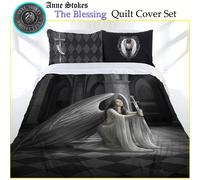 (The Blessing, Double(200cm×200cm)) Anne Stokes Gothic Fantasy Duvet Cover Pilowcase Single Double King Bedding Set
