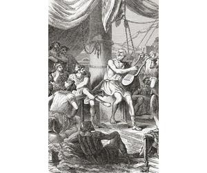The blind Homer singing to his captors. After a 19th century work by Paul Philippoteaux. Poster Print by Ken Welsh (11 x 17)