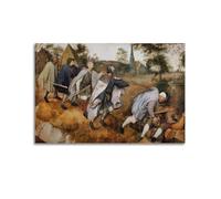 The Blind Leading The Blind Poster by Pieter Bruegel The Elder Canvas Wall Art Picture Prints Hanging Photo Gift Idea Decor Homes Artworks 08x12inch(20x30cm)