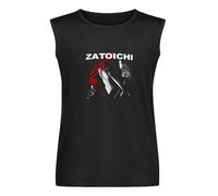 The Blind Swordsman Shintaro Katsu Samurai Vest Tank T-Shirt Black Unisex Mens Sleeveless Tops Tees XL