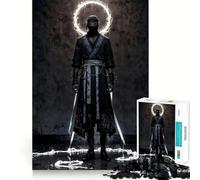 The Blindfolded Executioner - Divine Judgment Warrior Jigsaw Puzzles 1000 Pieces for Adults Memory Boost Warm Time Image Assembly Fine Art Piece (38x26cm)
