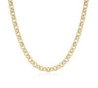 THE BLING KING 8mm Gold Plated Belcher Chain Necklace - 24 Inch Classic Round Link Chain - Smooth Polished Gold Plated Jewellery - Heavyweight Statement Necklace - Bold Unisex Gift for Him or Her