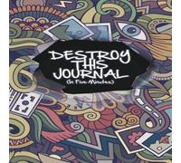 The Blokehead Destroy This Journal (In Five Minutes) Paperback Book The Blokehead Multicolor