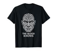 The Blood Knows Tribal Face Art Ancestral Power Warrior T-Shirt