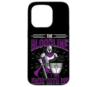 THE BLOODLINE ENDS WITH ME Funny Asexual Medieval Ace Flag Case for iPhone 15 Pro