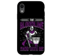 THE BLOODLINE ENDS WITH ME Funny Asexual Medieval Ace Flag Case for iPhone XR