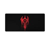 The Bloody Horde Logo Cute Gaming Mousepad Rubber Base Desk Mat for Home Office Laptop Computer