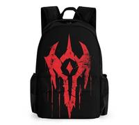 The Bloody Horde Logo Travel Backpack for Men Women | Small Casual Daypack Shoulder Bag with Adjustable Straps and Side Pockets
