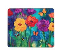 The Blooming Rainbow Flower Multi Size Mouse pad for Office, Study & Play-Mousepad with Strong Adhesion and Thick Comfortable Surface