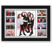 The Blossoms Signed Poster Print - Limited Edition Autograph Fan Gift - Collectible Memorabilia Merchandise (Framed A4 (30x21cm))