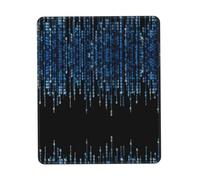 The Blue Binary Desk Pad, Washable for Office/Gaming/Writing, Rubber Base, Polyester Surface