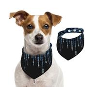 The Blue Binary Print Christmas Pet Scarf Accessory For Winter Wear Seasonal Present And Holiday Outfit