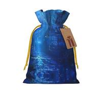 The Blue Binary Print Reusable Gift Bags,Drawstring Gift Bags For Jewelry And Gifts,For Festive Occasions
