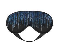 The Blue Binary Print Sleeping Eye Cover Eyeshade for Men Women Plane Travel Nap Night Sleeping