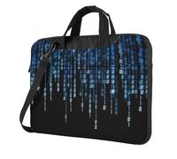 The Blue Binary Print Ultra-Thin Portable Laptop Bag Shoulder Bags For Women Men Weekend Travel Casual