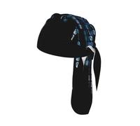 the Blue Binary Printed Tactical Cycling Bandana, Breathable Mesh Helmet Liner, for Jogging Walking Fitness