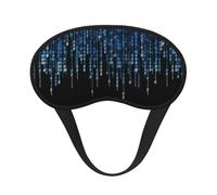 The Blue Binary Sleep Mask for Side Sleeper, Eye Mask Sleeping for Women Men,for Sleeping with Elastic Band