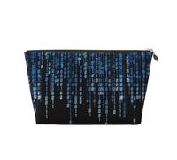 The Blue Binary Vagilo Leather Toiletry Bag - Stylish & Durable Toiletry Kit for Travelers, Cosmetic Organizer, Makeup Bag, Carry-On, Portable Organizer, Zippered Pouch