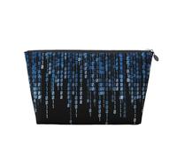 The Blue Binary Vagilo Leather Toiletry Bag - Stylish & Durable Toiletry Kit for Travelers, Cosmetic Organizer, Makeup Bag, Carry-On, Portable Organizer, Zippered Pouch