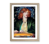 The Blue Bower By Dante Gabriel Rossetti Classic Painting Framed Print | A2 Oak Framed Wall Art | Ready to Hang | Classic Historical Picture | Living Room Bedroom Lounge Office