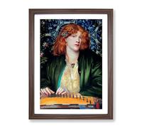 The Blue Bower By Dante Gabriel Rossetti Classic Painting Framed Print | A3 Walnut Framed Wall Art | Ready to Hang | Classic Historical Picture | Living Room Bedroom Lounge Office