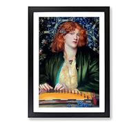 The Blue Bower by Dante Gabriel Rossetti Framed Print | A2 Black Framed Wall Art | Ready to Hang | Modern Nature Picture | Living Room Bedroom Lounge Office