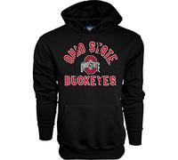 The Blue Brand NCAA Ohio State Buckeyes Mens Hoodie Line Up Secondary Color, Ohio State Buckeyes Black, Large
