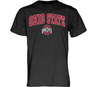 The Blue Brand NCAA Ohio State Buckeyes Mens T Shirt Black Arching Over, Ohio State Buckeyes Black, X-Large