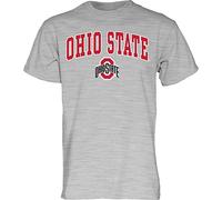 The Blue Brand NCAA Ohio State Buckeyes Mens T Shirt Gray Arching Over, Ohio State Buckeyes Gray, Large