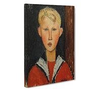 The Blue Eyed Boy By Amedeo Modigliani Canvas Wall Art Print 30x20 Inch