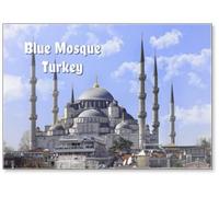 The Blue Mosque View from The Sea, Istanbul, Turkey, Fridge Magnet