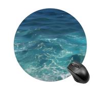 The Blue Sea Round Mouse Pad Smooth Glide Gaming Mousepad Extra Density Portable Comfortable Mouse Mat for Desk, Home, Office 7.8x7.8 Inches