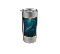 The Blue Whale Tarot Card Stainless Steel Insulated Tumbler