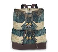 The blue-winged bear eagle Ladies Travel Fashion Back Pack,Casual backpack,Print Women's leather backpack for Work