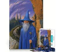 The Blue Wizard Jigsaw Puzzles 1000 Pieces for Teenagers Strong Logic Toy Home Activity Clear Edge Cherished Gift (50x75cm)