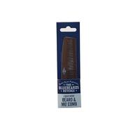 The Bluebeards Revenge Liquid Wood Beard & Moustache Comb | Helps Remove Knots, Beardruff and Dirt, Plastic Free Fine and Medium Tooth Pocket Styling Comb, Eco Friendly Design