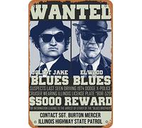The Blues Brothers Poster Metal Tin Sign Vintage Style Wall Plaque Decor 8x12 inch